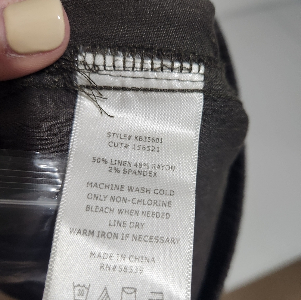 Kut from the Kloth Womens Dark Olive Pants, Size Small - Picture 7 of 10